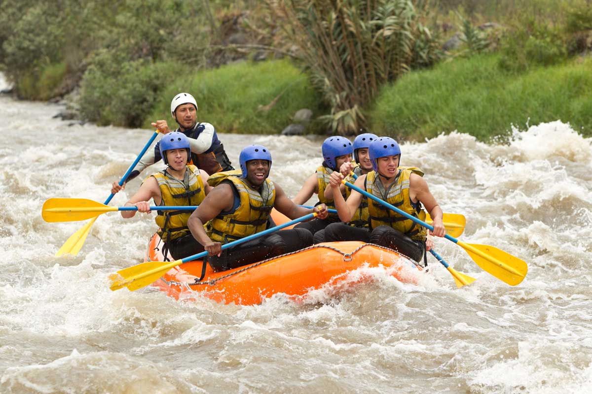 river rafting on the salmon