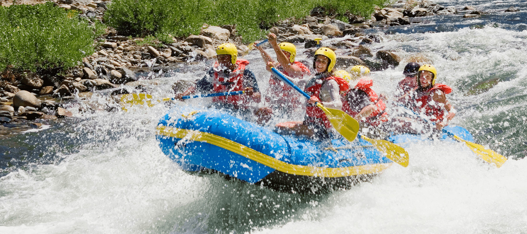 white water rafting with family