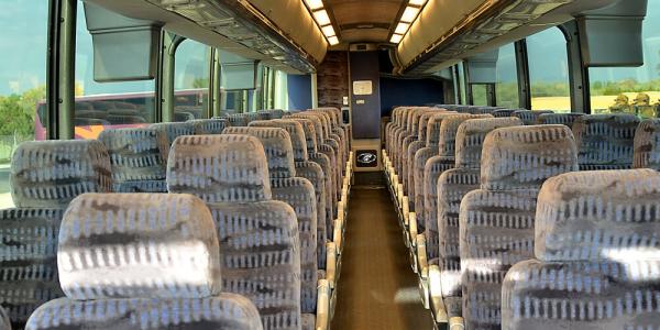 Inside of Caldwell Transportation Company Motorcoach