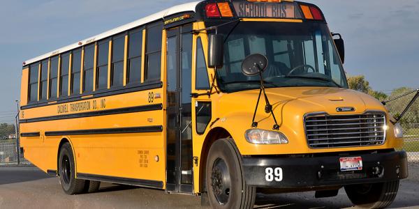 Caldwell Transportation Company School bus front angle